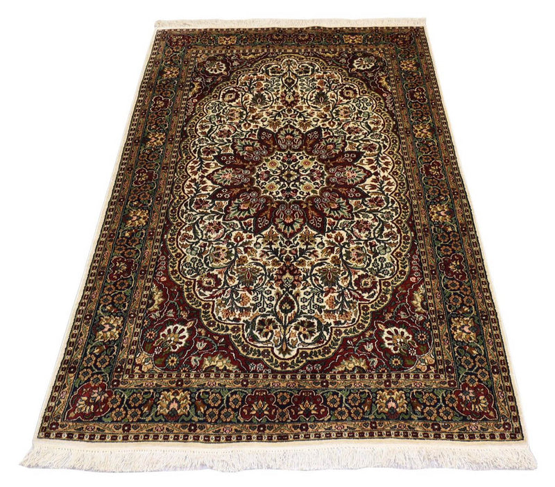 Tappeto di seta - Seta del Kashmir - 170 x 109 cm - rosso