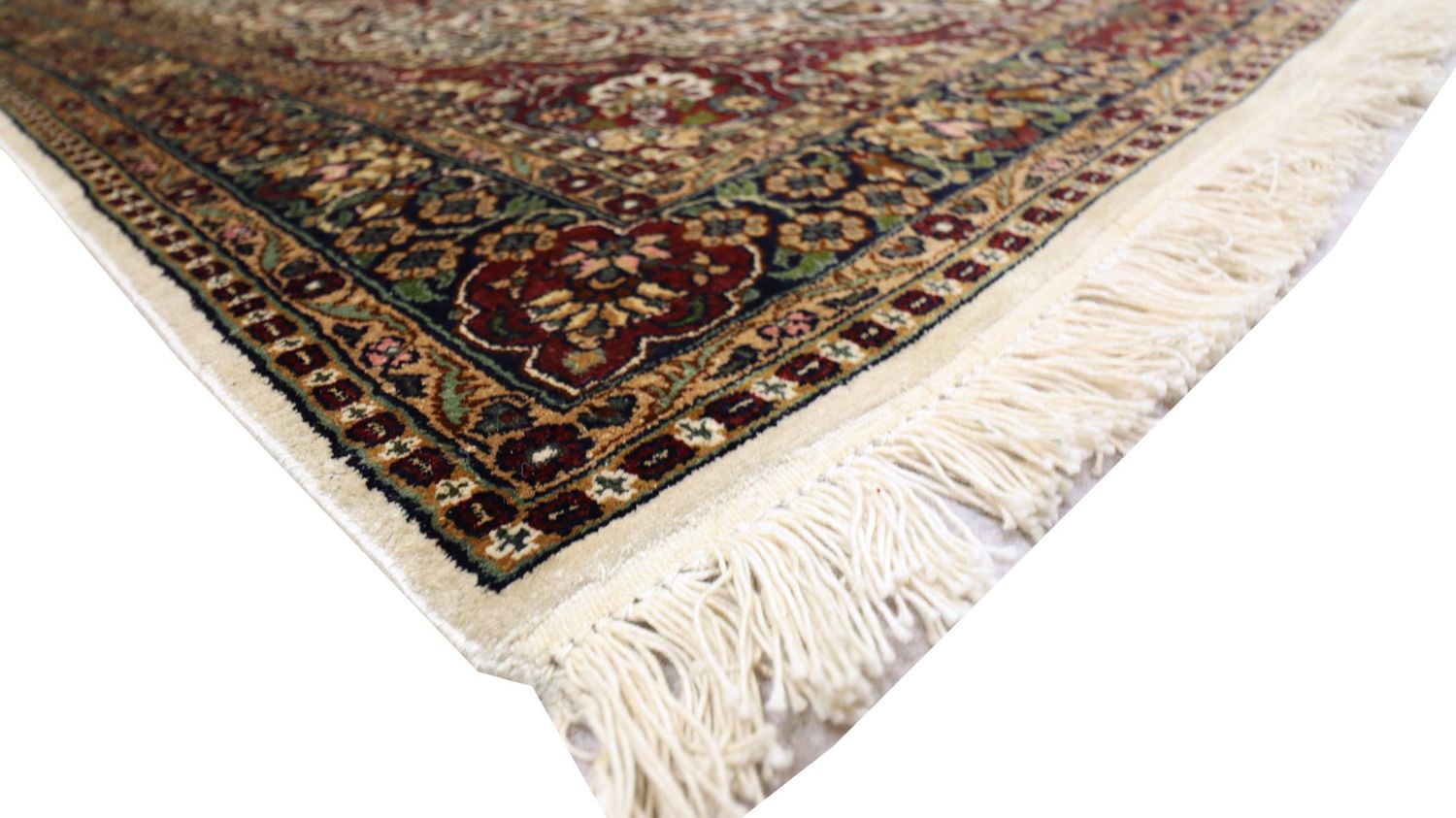 Tappeto di seta - Seta del Kashmir - 170 x 109 cm - rosso