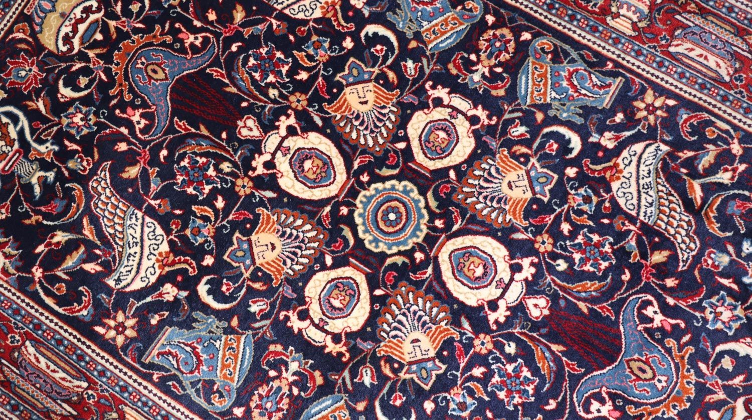 Tappeto Persero - Classico - 164 x 106 cm - blu scuro
