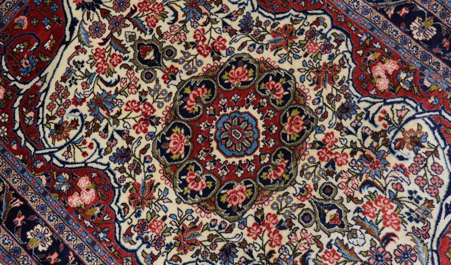 Tappeto Persero - Bidjar - 155 x 109 cm - blu scuro