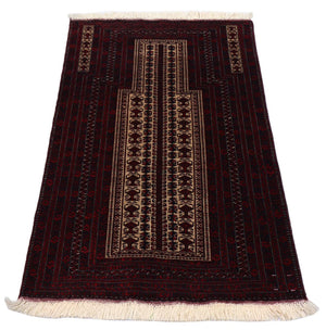 Tappeto afgano - 150 x 95 cm - rosso scuro