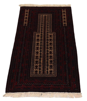 Tappeto afgano - 150 x 95 cm - rosso scuro