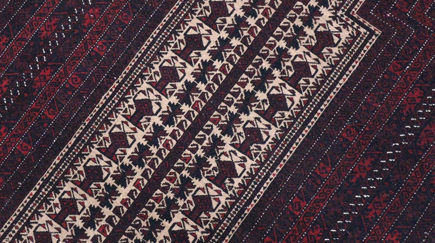 Tappeto afgano - 150 x 95 cm - rosso scuro
