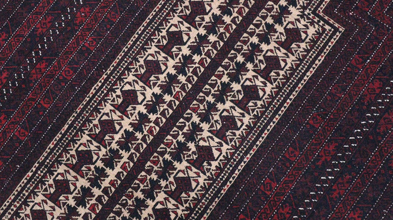 Tappeto afgano - 150 x 95 cm - rosso scuro