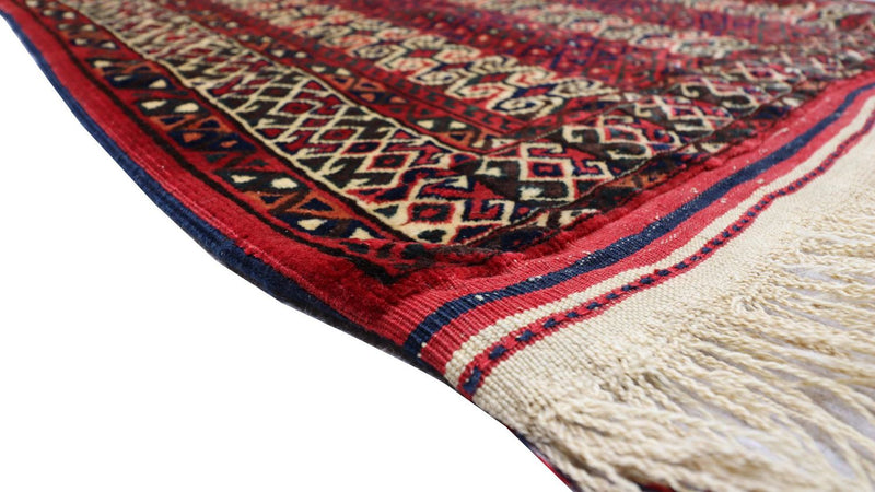 Tappeto Belutsch - 116 x 95 cm - rosso scuro