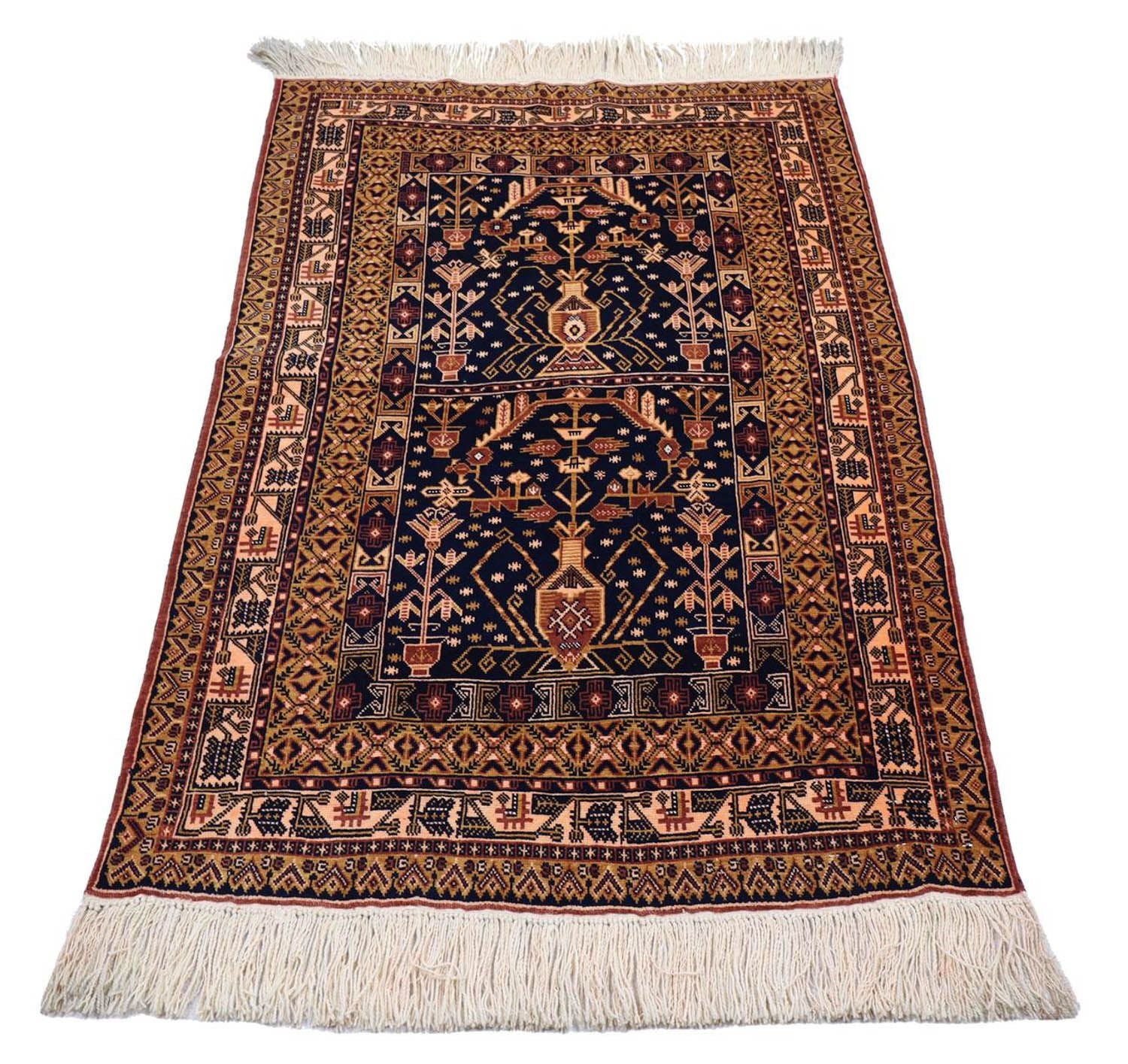 Tappeto afgano - 140 x 102 cm - nero