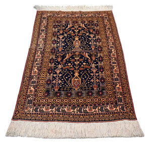 Tappeto afgano - 140 x 102 cm - nero