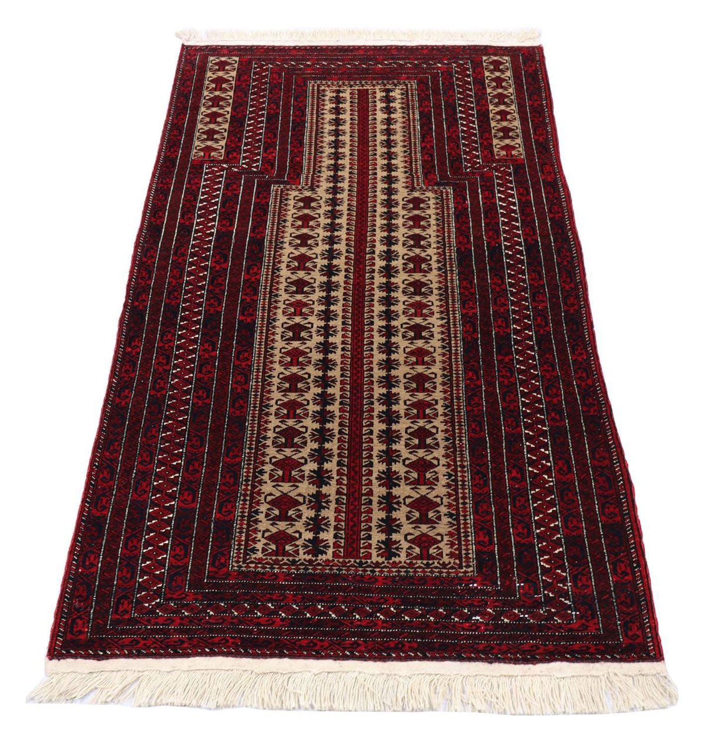 Tappeto Belutsch - 120 x 80 cm - rosso scuro