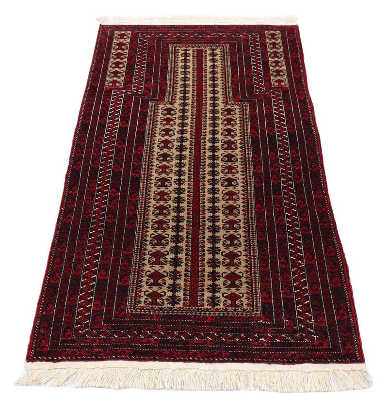 Tappeto Belutsch - 120 x 80 cm - rosso scuro