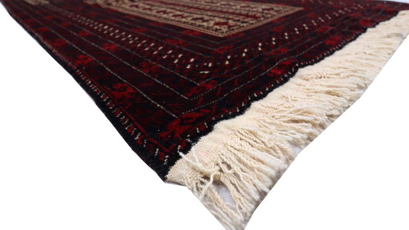 Tappeto afgano - 150 x 95 cm - rosso scuro