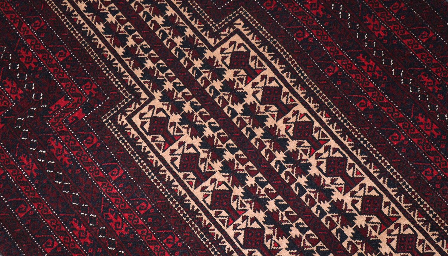 Tappeto afgano - 150 x 95 cm - rosso scuro