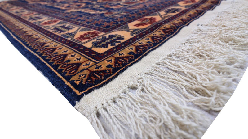Tappeto afgano - 144 x 95 cm - blu scuro