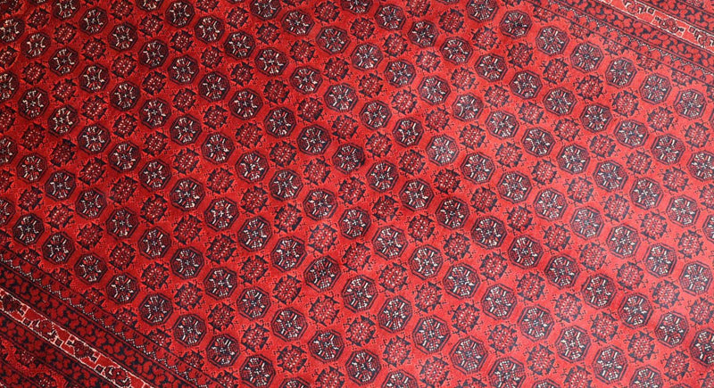 Tappeto afgano - 193 x 144 cm - rosso scuro