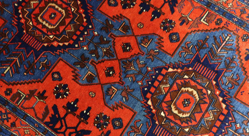 Tappeto orientale - 187 x 122 cm - blu