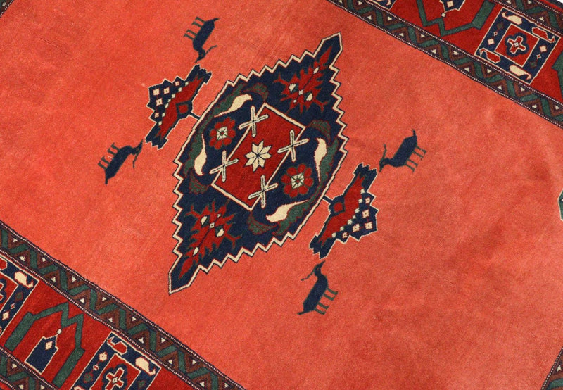 Tappeto afgano quadrato  - 202 x 197 cm - rosso