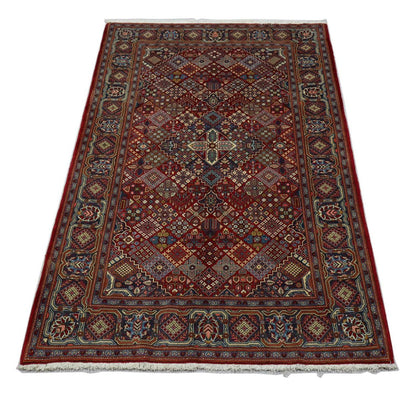 Tappeto Persero - Keshan - 220 x 140 cm - rosso scuro