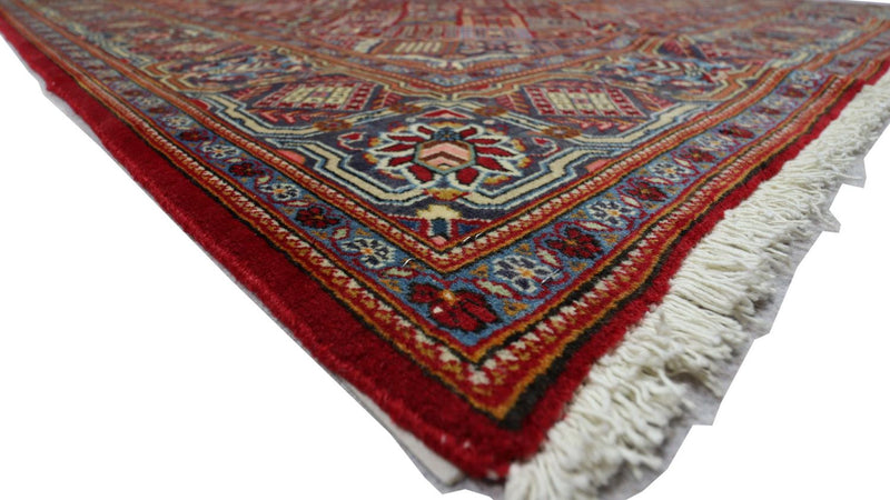 Tappeto Persero - Keshan - 220 x 140 cm - rosso scuro