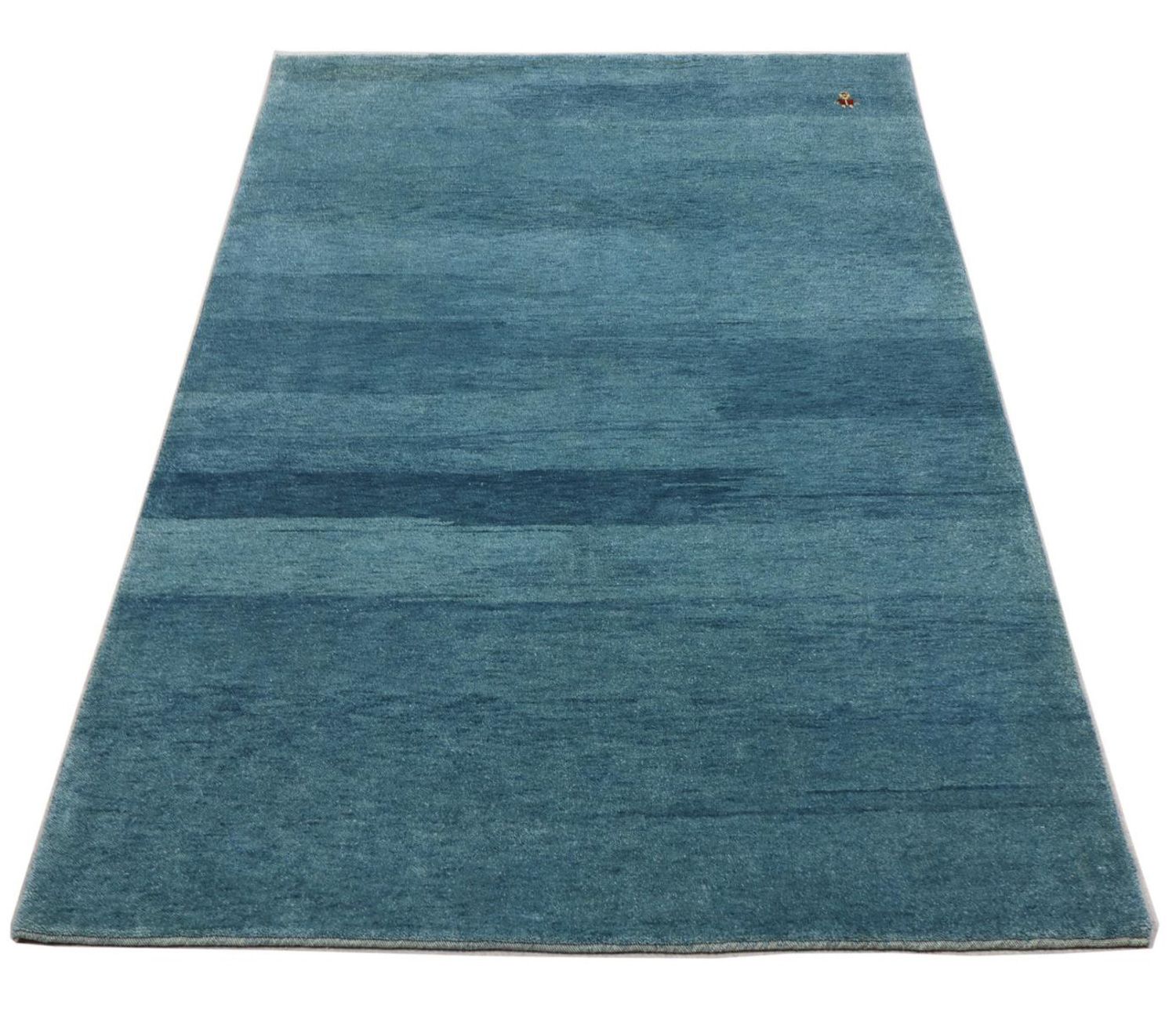 Tappeto Gabbeh - Loribaft Persero - 180 x 126 cm - blu mare