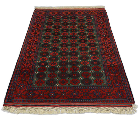 Tappeto afgano - 170 x 130 cm - rosso scuro