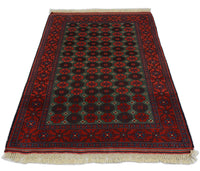Tappeto afgano - 170 x 130 cm - rosso scuro