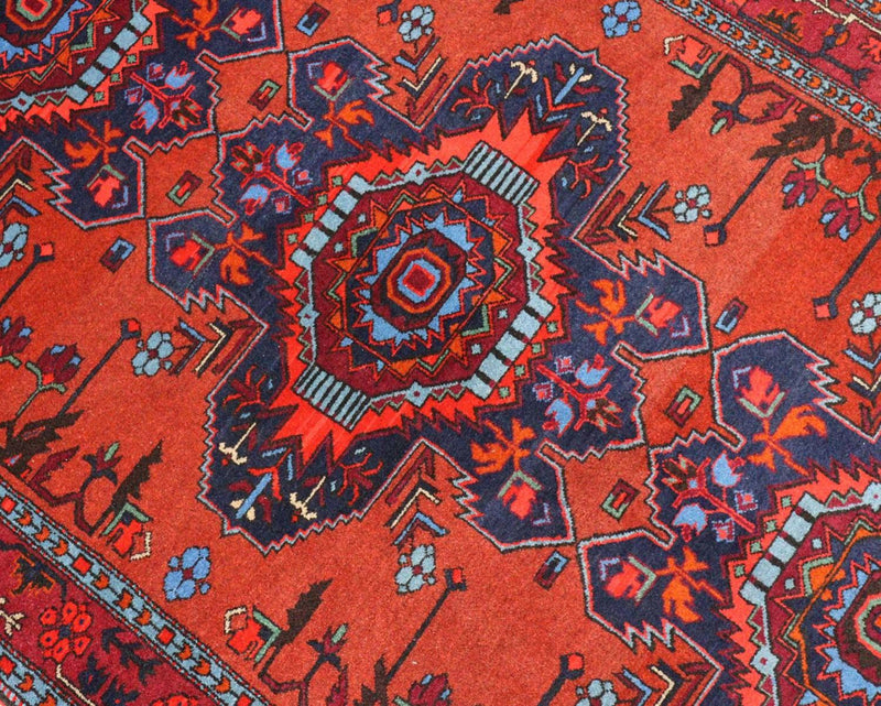 Tappeto orientale - 207 x 121 cm - rosso scuro