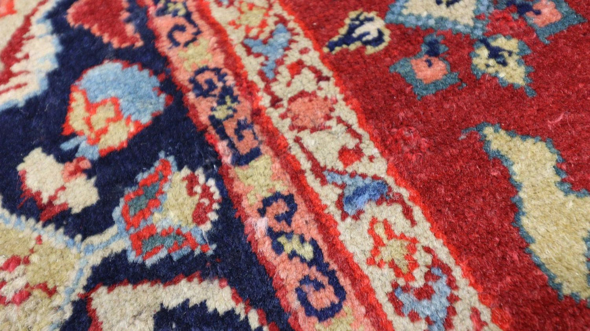 Tappeto orientale - 205 x 139 cm - rosso scuro