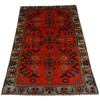 Tappeto orientale - 210 x 133 cm - rosso scuro