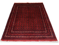 Tappeto afgano - 195 x 151 cm - rosso scuro