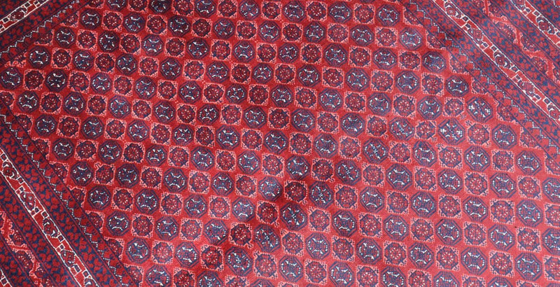 Tappeto afgano - 195 x 151 cm - rosso scuro
