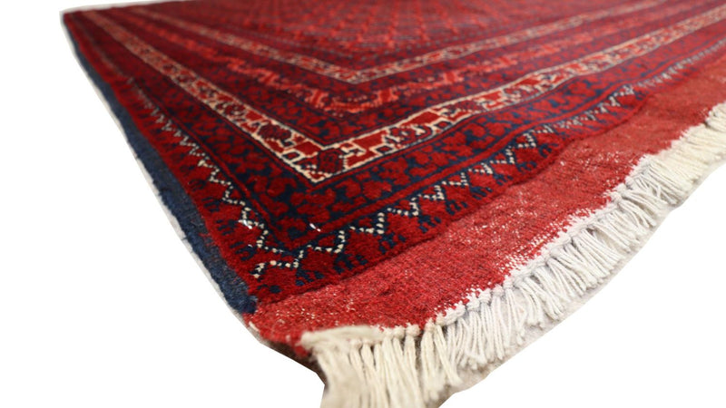Tappeto afgano - 195 x 151 cm - rosso scuro