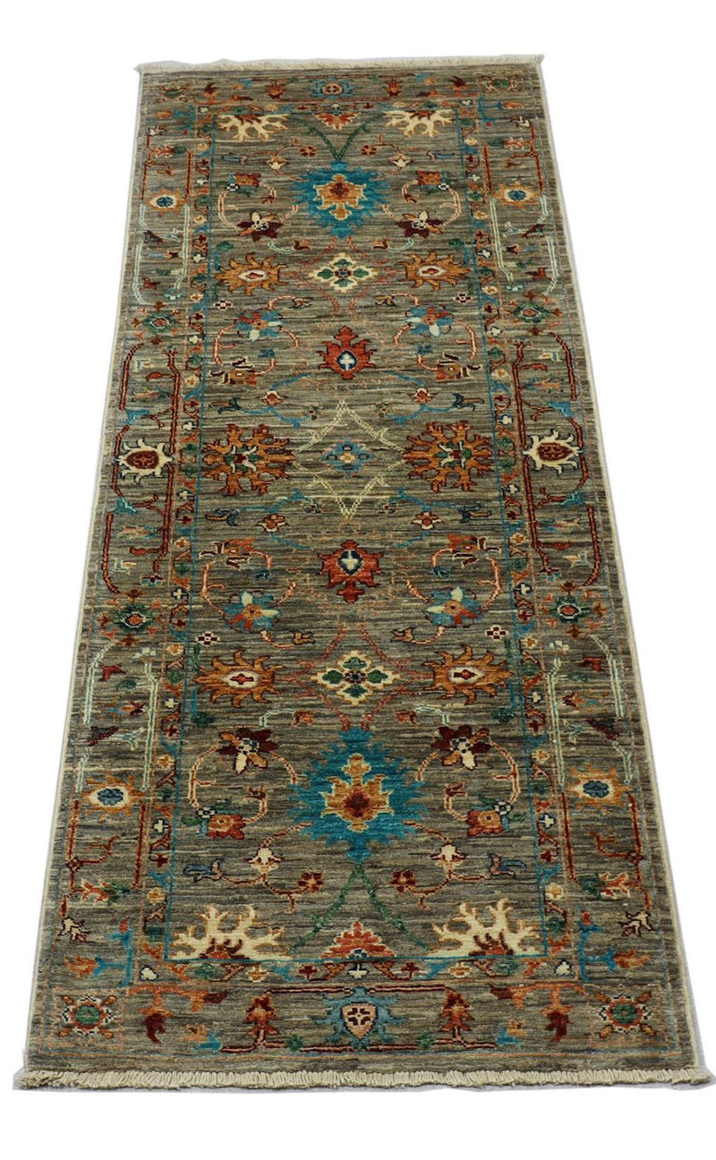 Tappeto corsia Tappeto Ziegler - 201 x 77 cm - verde oliva