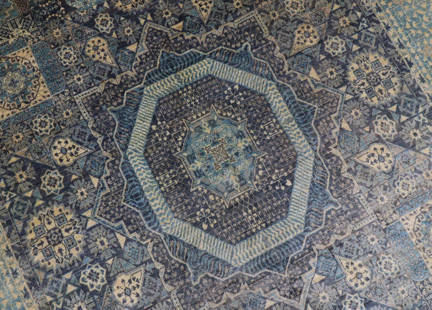 Tappeto Ziegler - 315 x 250 cm - blu mare