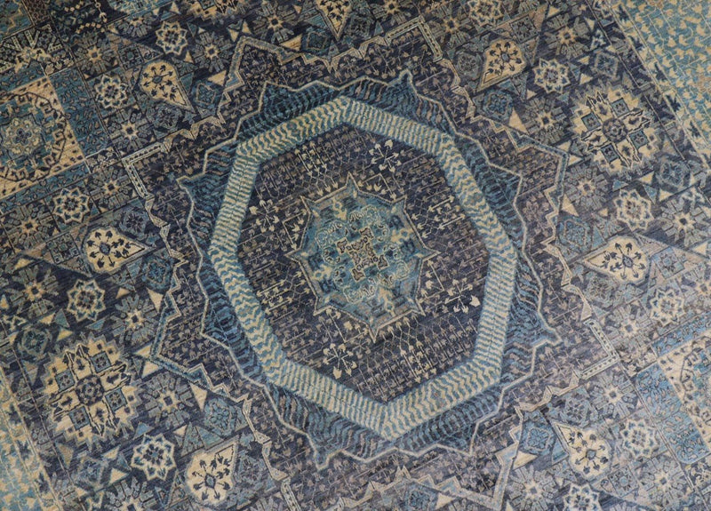 Tappeto Ziegler - 315 x 250 cm - blu mare