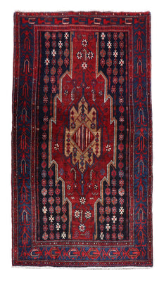 Tappeto Gabbeh - Loribaft Persero - 243 x 133 cm - rosso