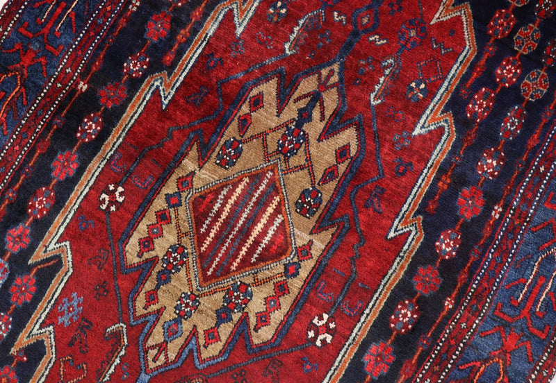 Tappeto Gabbeh - Loribaft Persero - 243 x 133 cm - rosso