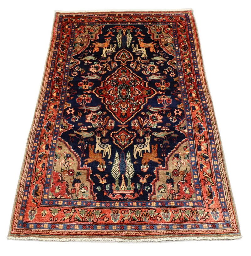 Tappeto corsia Tappeto Persero - Nomade - 237 x 127 cm - blu scuro
