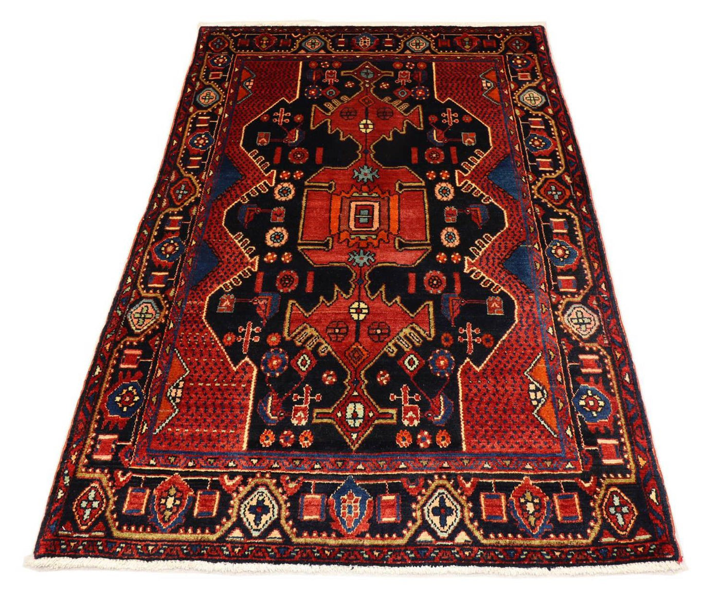 Afshar Sirjan Tappeto 202x138cm - Tappeto persiano