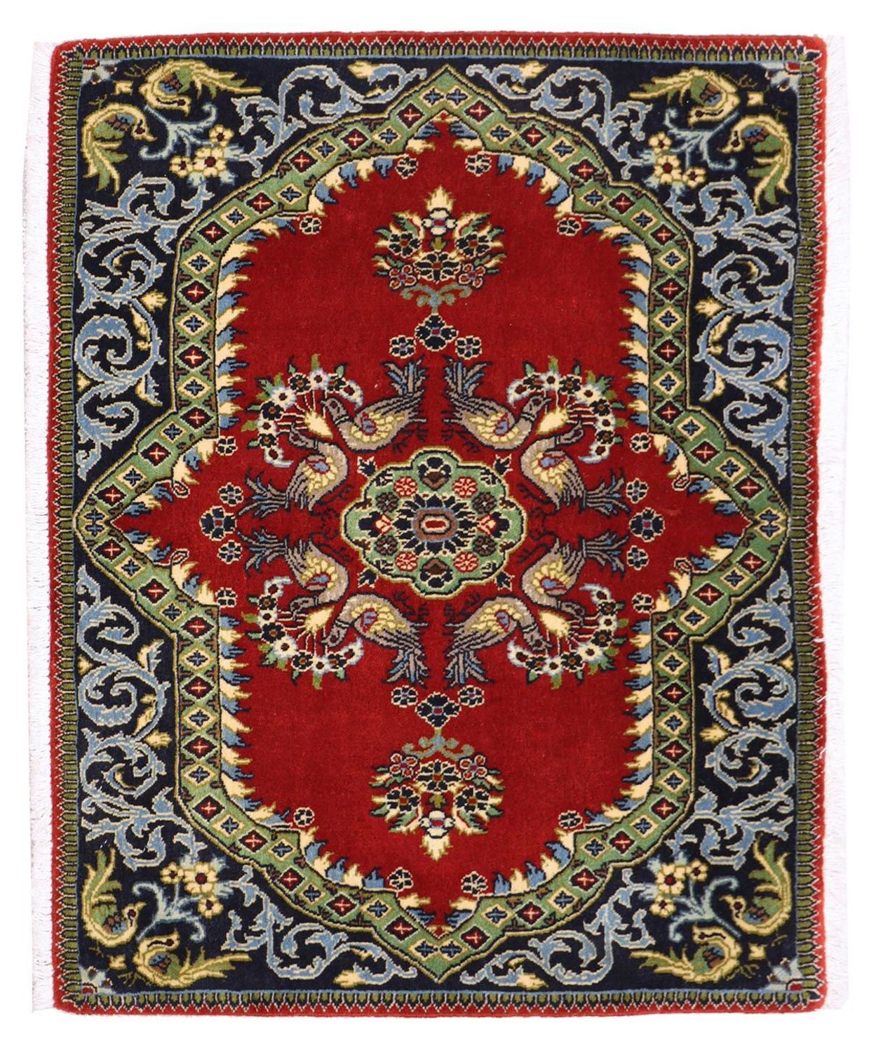 Tappeto Persero - Keshan - 97 x 73 cm - rosso