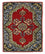 Tappeto Persero - Keshan - 97 x 73 cm - rosso