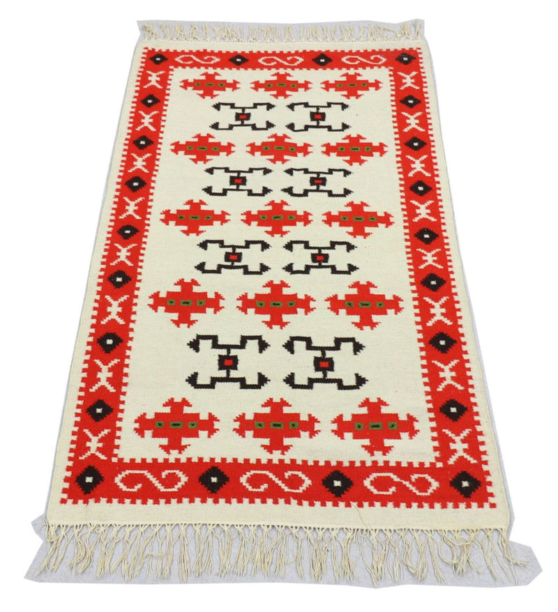 Tappeto Kelim - Tendenza - 160 x 100 cm - beige