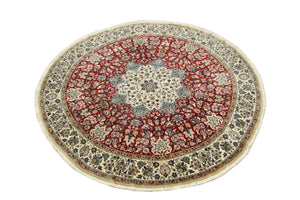 Tappeto Persero - Nain - Reale rotondo  - 191 x 191 cm - rosso