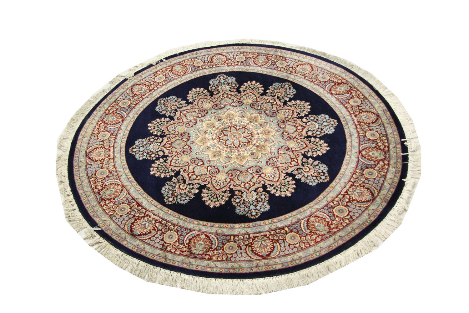 Tappeto cinese rotondo  - 184 x 184 cm - blu