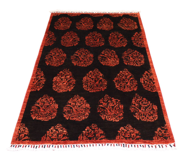Tappeto afgano - 180 x 127 cm - rosso scuro