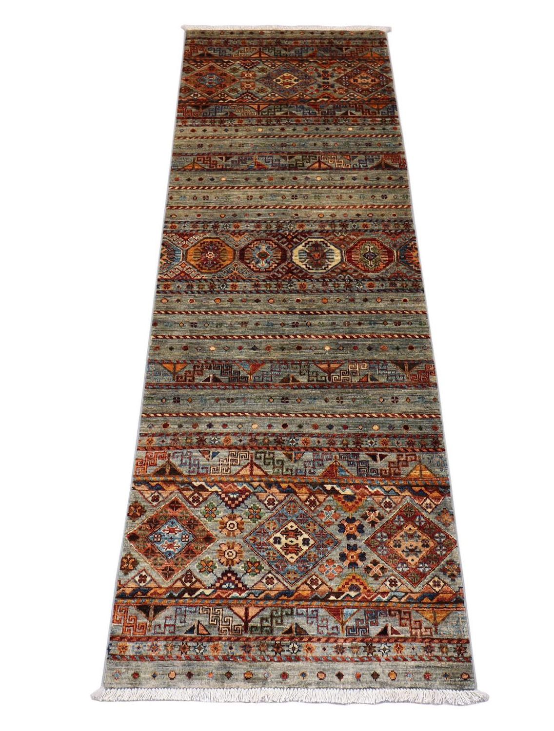 Tappeto corsia Tappeto Ziegler - 256 x 85 cm - verde oliva
