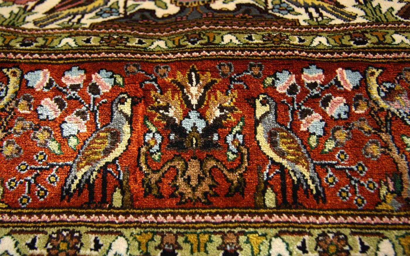 Hereke seta Tappeto 128x80cm - Tappeto orientale