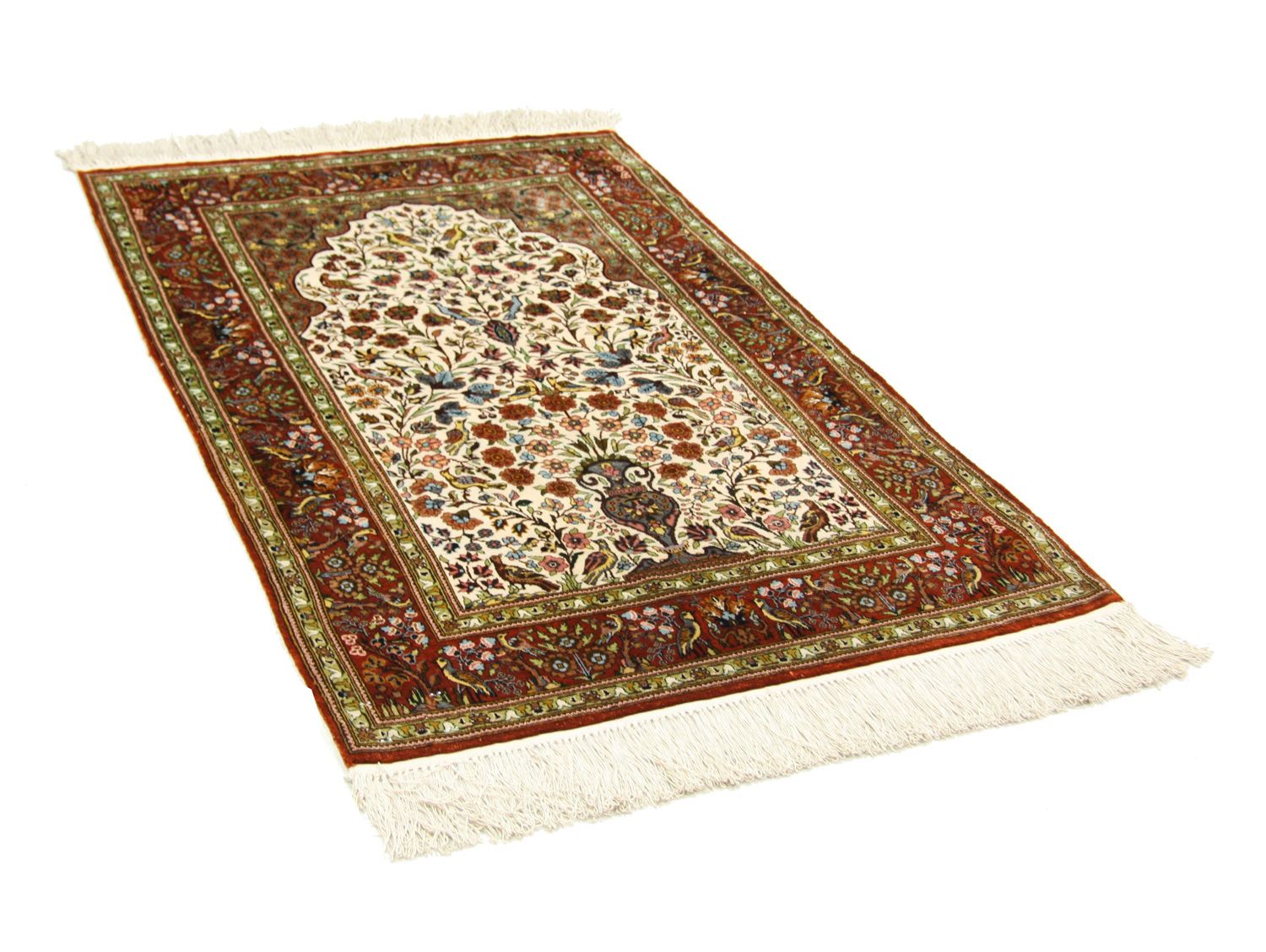 Tappeto di seta - Seta Hereke - Premio - 128 x 80 cm - beige