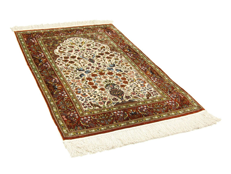 Tappeto di seta - Seta Hereke - Premio - 128 x 80 cm - beige
