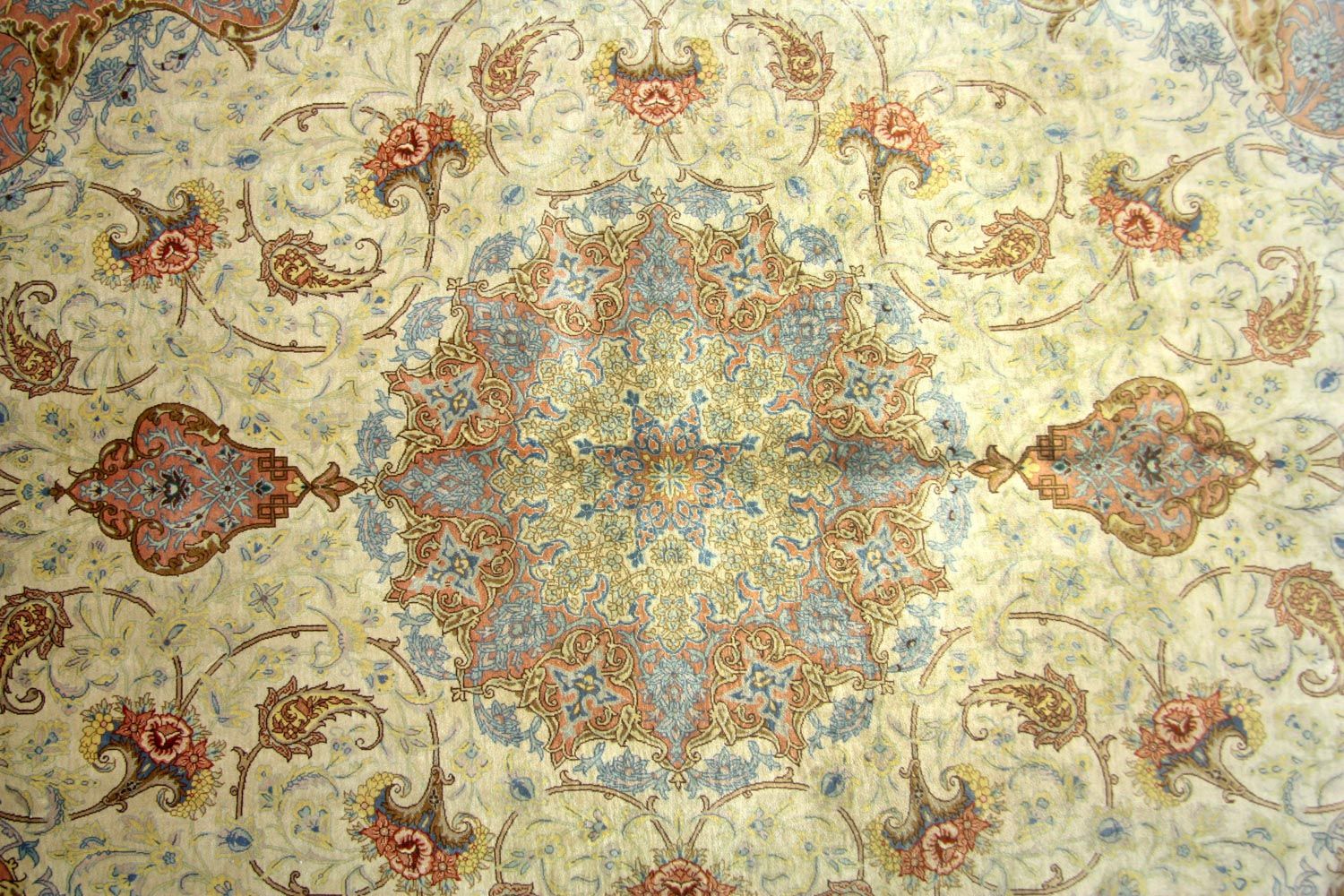 Tappeto di seta - Ghom seta - Premio - 240 x 155 cm - beige