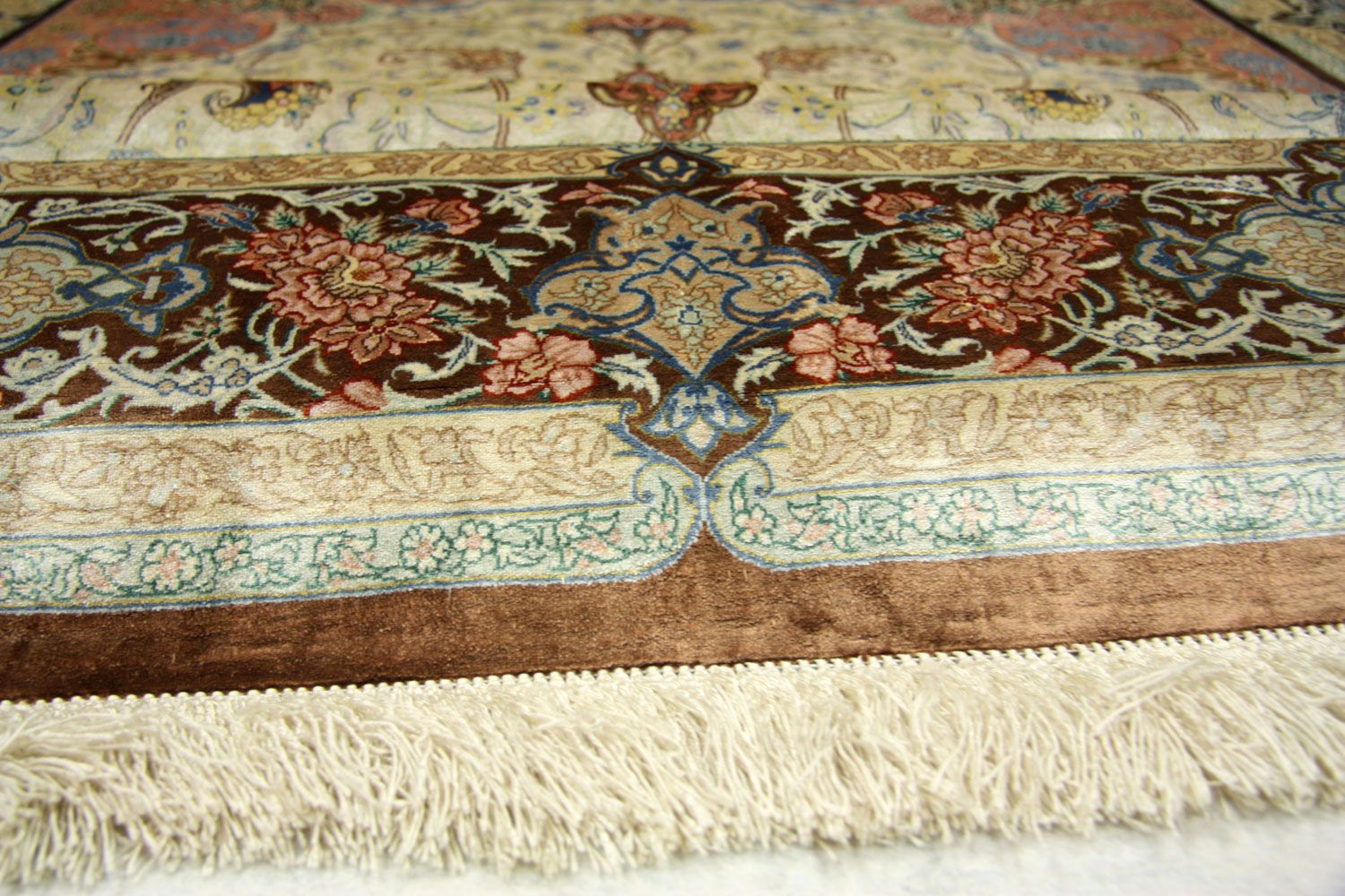 Tappeto di seta - Ghom seta - Premio - 240 x 155 cm - beige