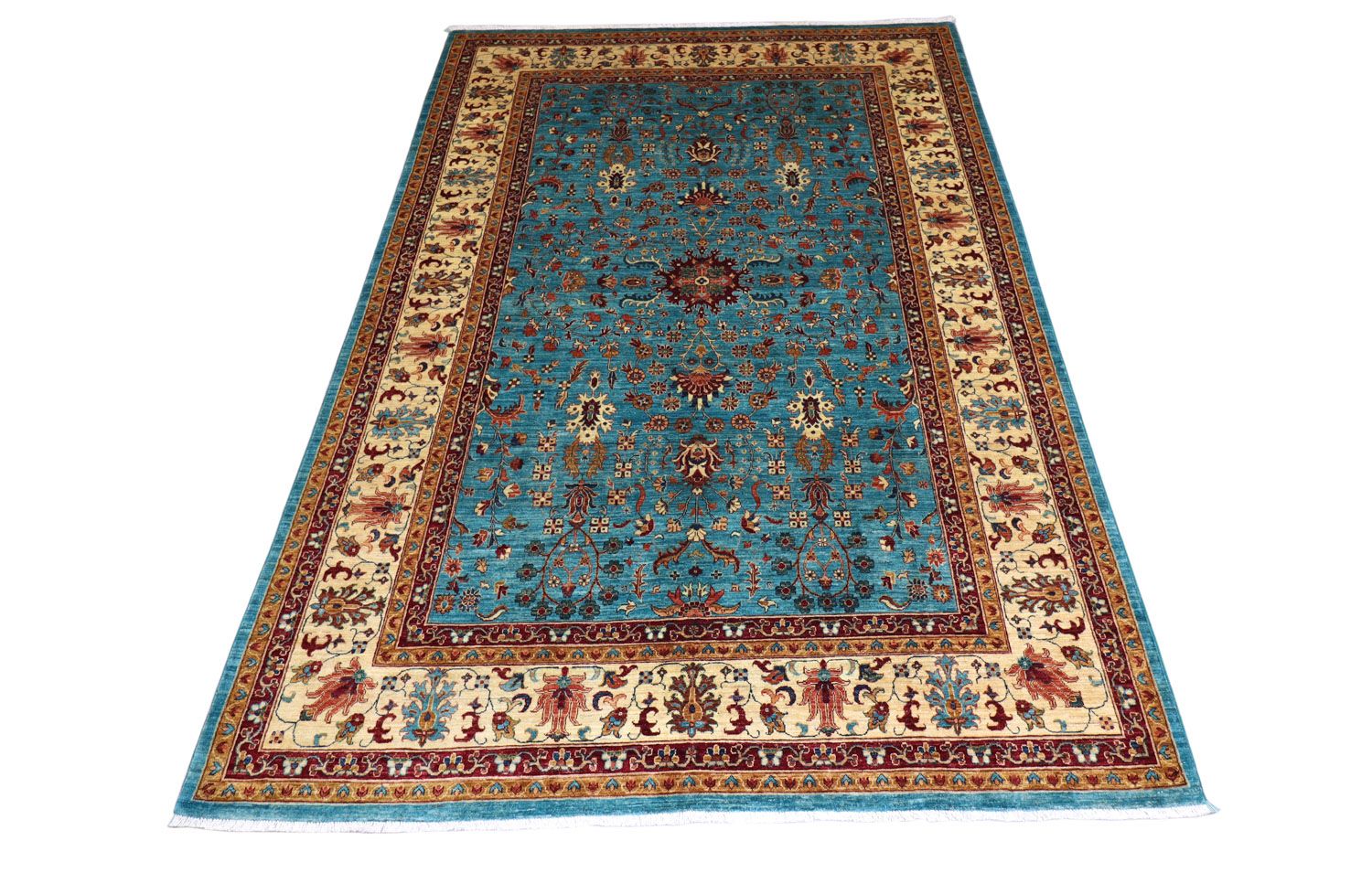 Tappeto Ziegler - 299 x 206 cm - blu mare